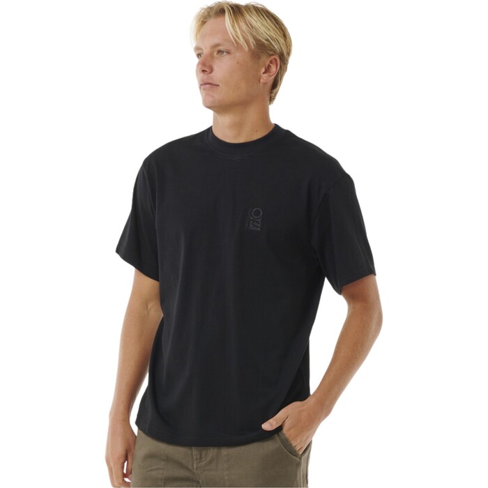 2024 Rip Curl Mnner Search Embriodery Tee 0JCMTE - Black